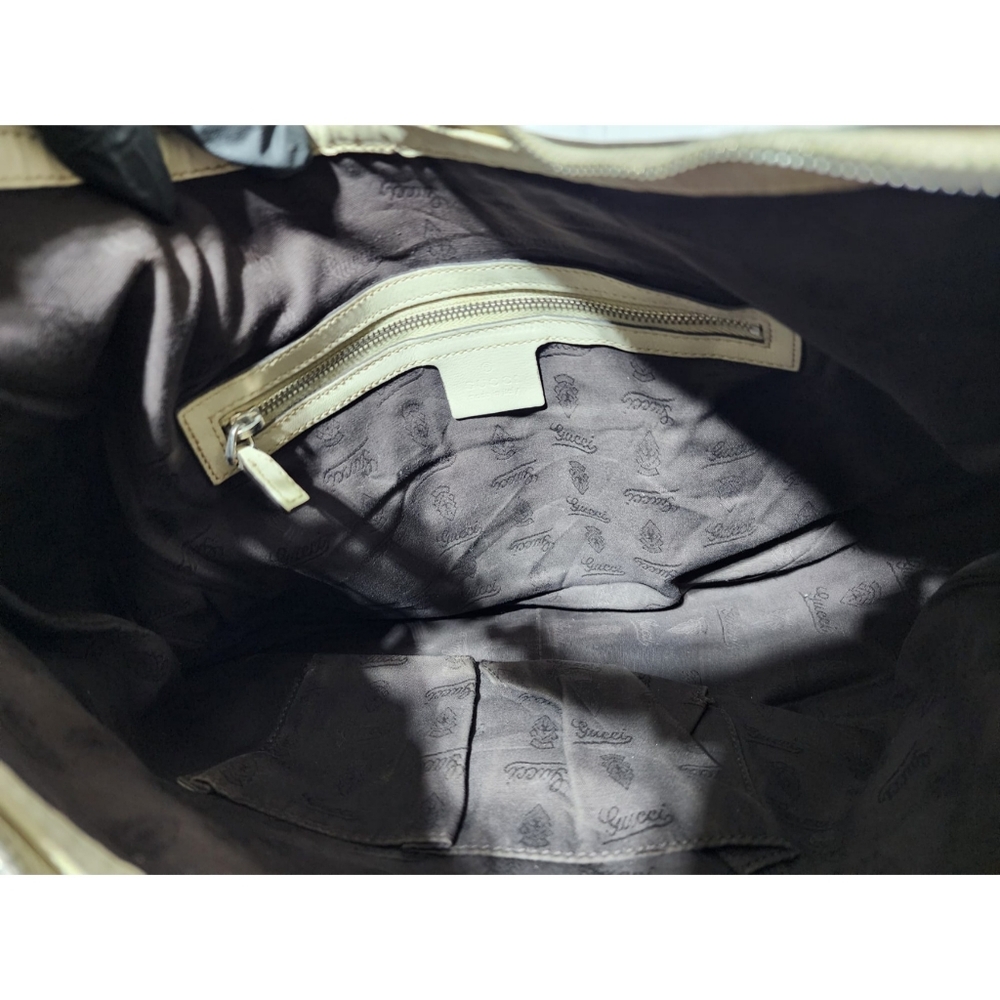 GUCCI Guccissima Medium GG Twins Hobo Bag Off White - Picture 16 of 16